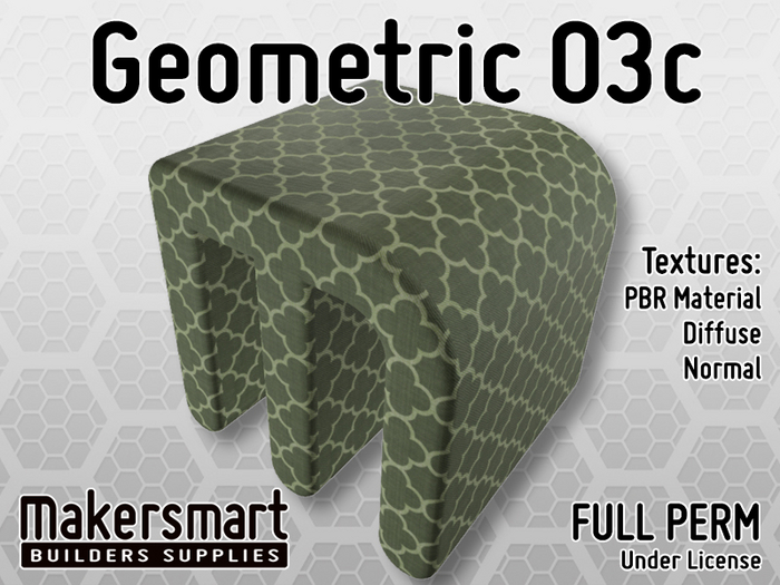 PBR Fabric Geometric 03c