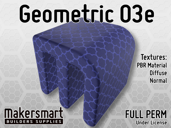 PBR Fabric Geometric 03e