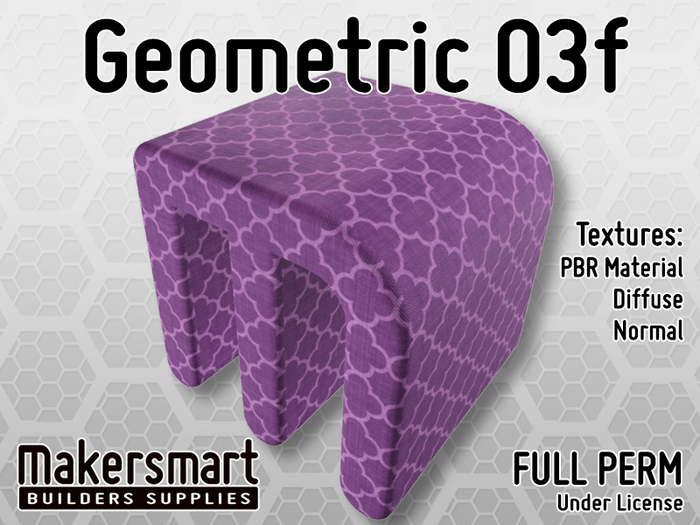PBR Fabric Geometric 03f