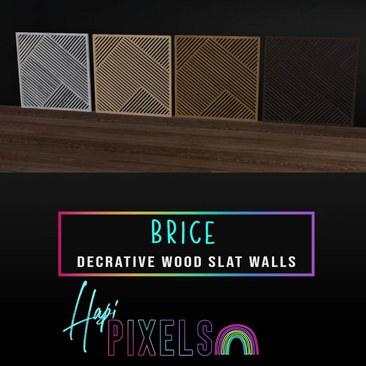 [*** Hapi Pixels ***] Brice Open Slat Walls 