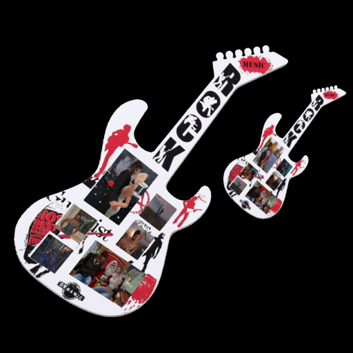 Guitar White Picture Frame Boxed