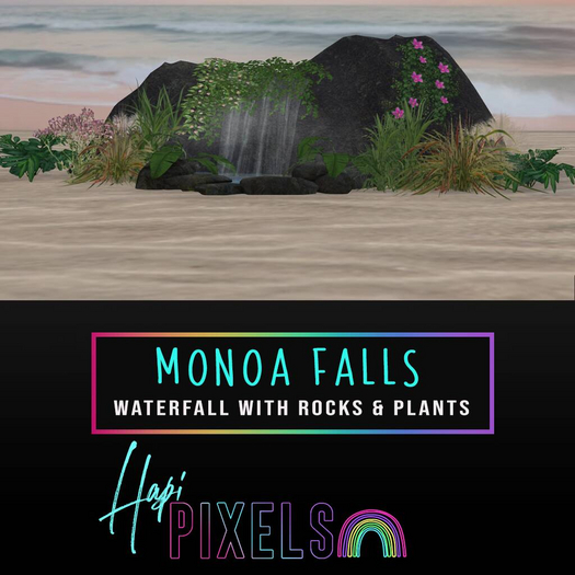 [*** Hapi Pixels ***] Monoa Waterfall and plants 