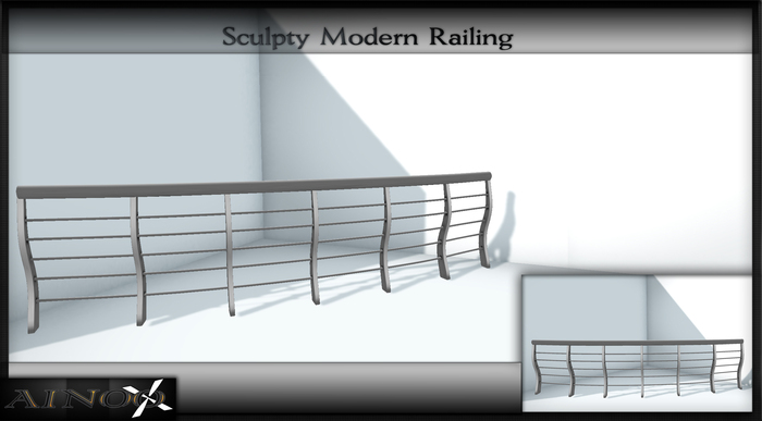- Ainoo Railing set 1 - Sculpty Modern Railing
