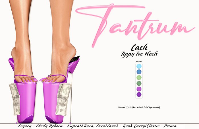 Tantrum - Cash Tippy Toe Heels - Pouts 