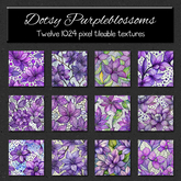 *Wallflowers* Dotsy Purpleblossoms