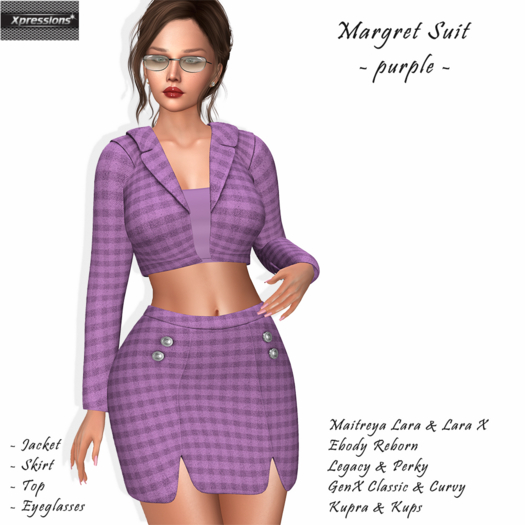 [Xprs] - Margret Suit Purple