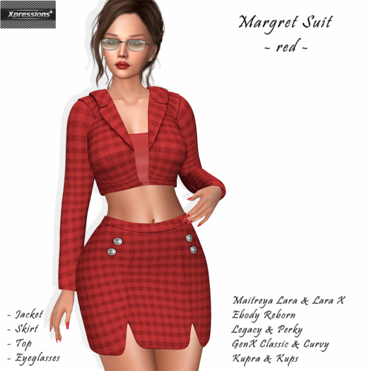 [Xprs] - Margret Suit Red