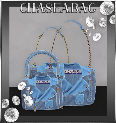{Light Blue} "Pretty Denim Handbag"
