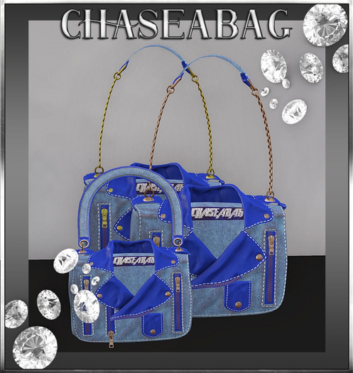 {Blue} "Pretty Denim Handbag"