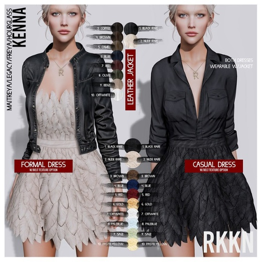 RKKN. Kenna Casual Dress OffWhite