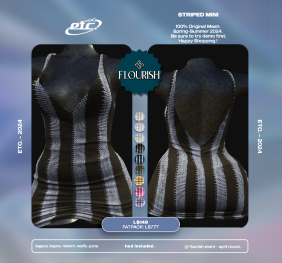 etc. - striped mini - fatpack.