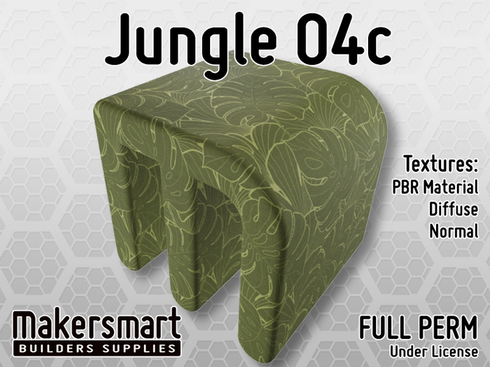PBR Texture Fabric Jungle 04c
