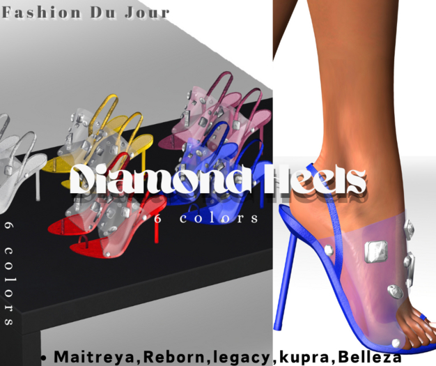 Diamond Heels- BLUE