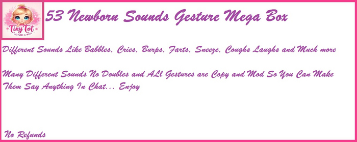TTV 53 NEWBORN SOUND GESTURE MEGA BOX