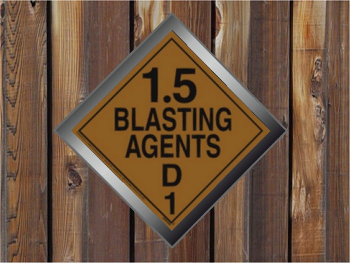 Blasting Agents 1.5 Placard Texture