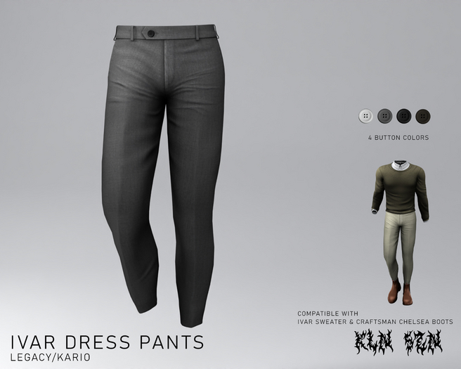 KLN SZN - Ivar Dress Pants Gray
