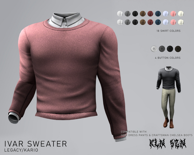 KLN SZN - Ivar Sweater Salmon