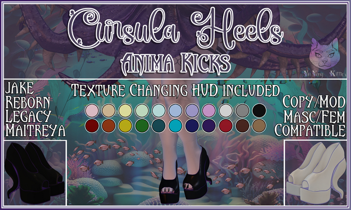 {YYK} Cursula Heels - Anima Kicks/Treads - Unpack HUD v1