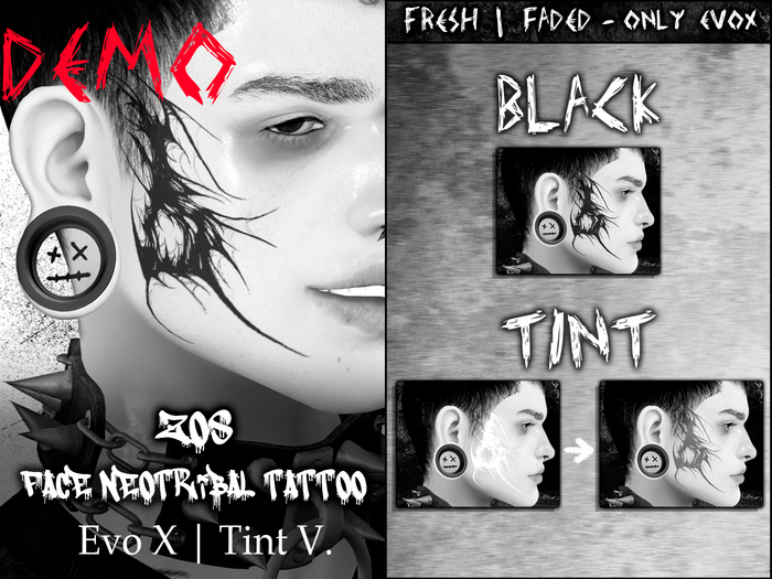 ZOS. Face Neotribal Tattoo (EVOX) DEMO