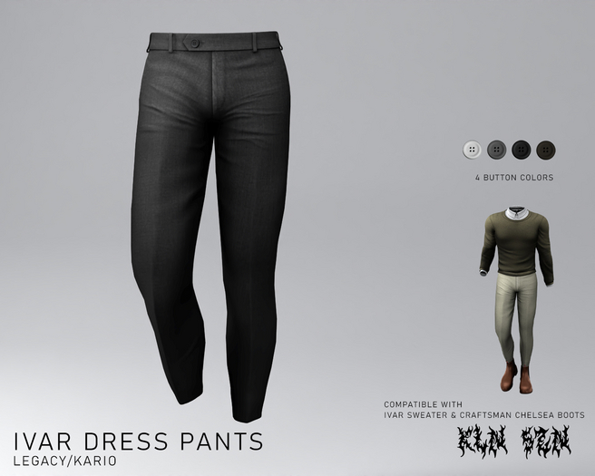 KLN SZN - Ivar Dress Pants Black