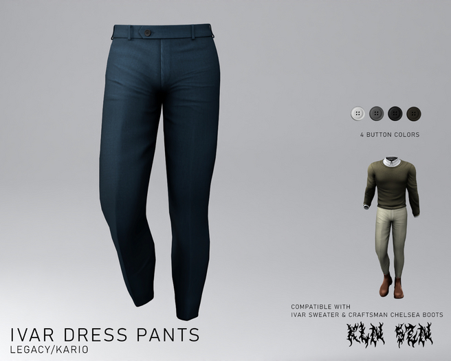 KLN SZN - Ivar Dress Pants Navy