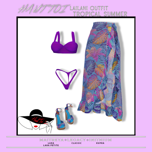 [HT]Leilani-Bikini Sarong Outfit-Tropical Summer-4(wear)