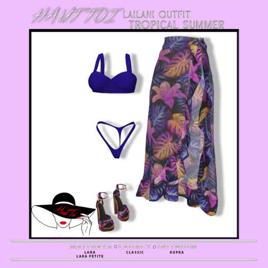 [HT]Leilani-Bikini Sarong Outfit-Tropical Summer-2(wear)