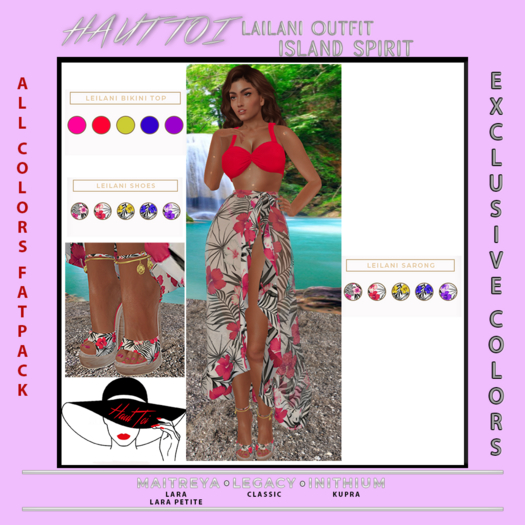 [HT]Leilani-Bikini Sarong Outfit-Island Spirit-Fatpack(wear)