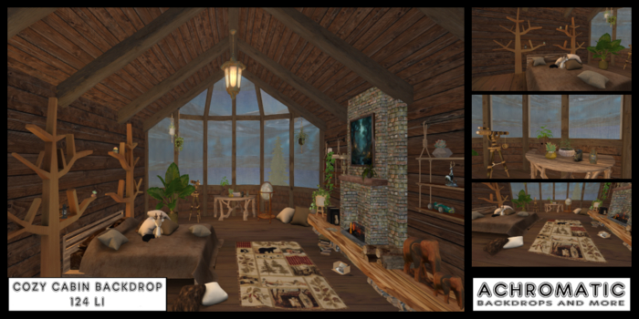 [A] Cozy Cabin Backdrop