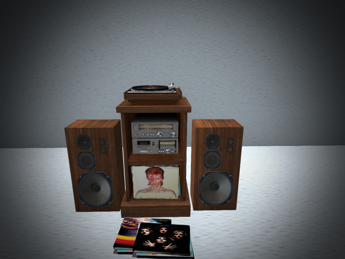 Stereo With Albums 