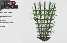 Wall Plant & Bird [Bird Animated: Sound & No Sound]...