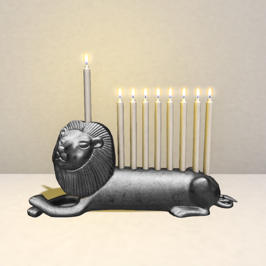 Kiyori // Lion Menorah (Silver)