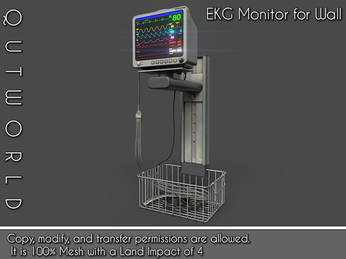 .::QUTWORLD EKG Monitor for Wall::.FP