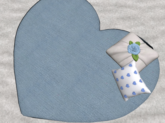 Amour Floor Cushion (pg) lt blue