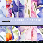 Made by Porter - Luxurious Fabric - Silk Iris Flowers