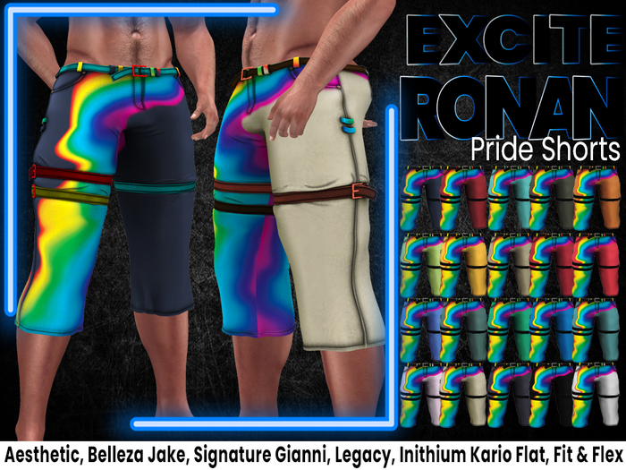 Excite Ronan Shorts Pride