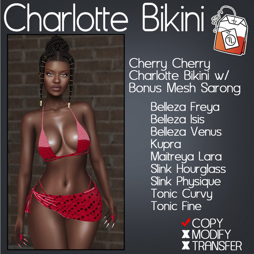 ~TL~ Charlotte Cherry Cherry Bikini