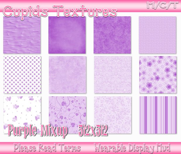 12 PURPLE MIXUP Textures