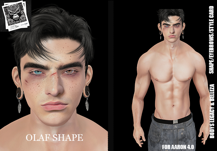 Olaf Shape For LeLUTKA Aaron Head 4.0