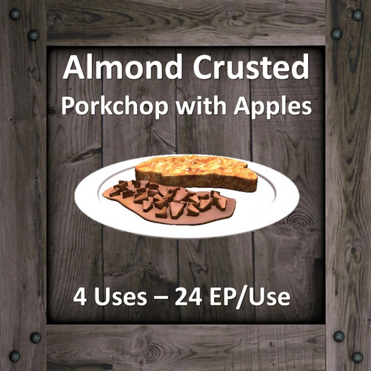 DFS Almond Crusted Porkchop with Apples (96 EP)