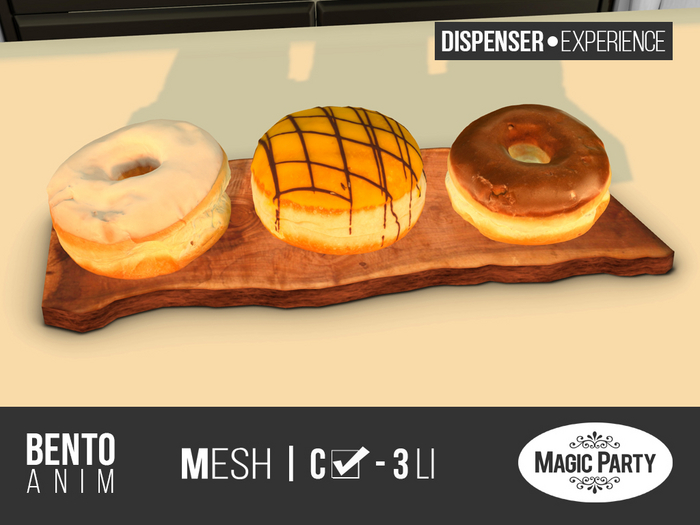 Donut Slab Tray [Rustic SLAB] [BENTO]
