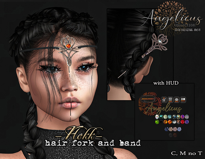 .AngelicUs. Hair fork  and band -Flokk- 
