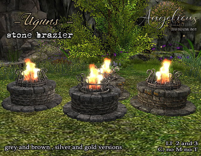 .Angelicus. -Uguns-  Stone brazier  