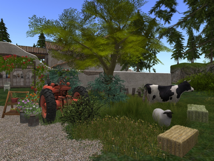 Farmhouse Old Tractor