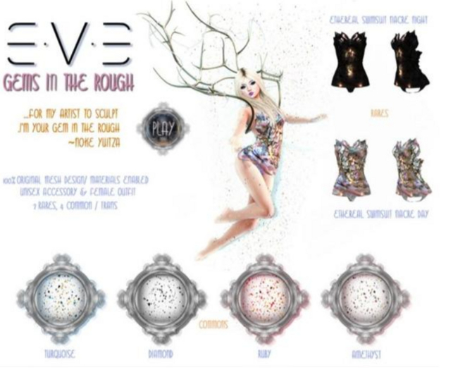 E.V.E Ethereal Swimsuit Nacre {Day} RARE