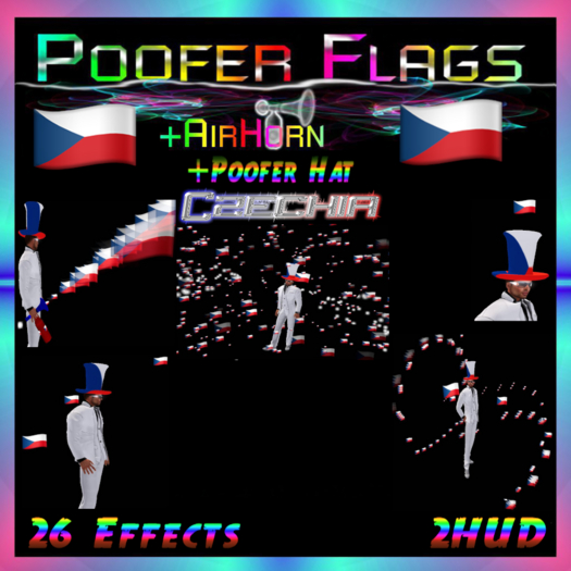 PooferFlags+AirHorn+PooferHat Czechia 