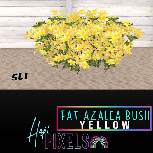 [*** Hapi Pixels ***] Fat Azalea Bush - Yellow 