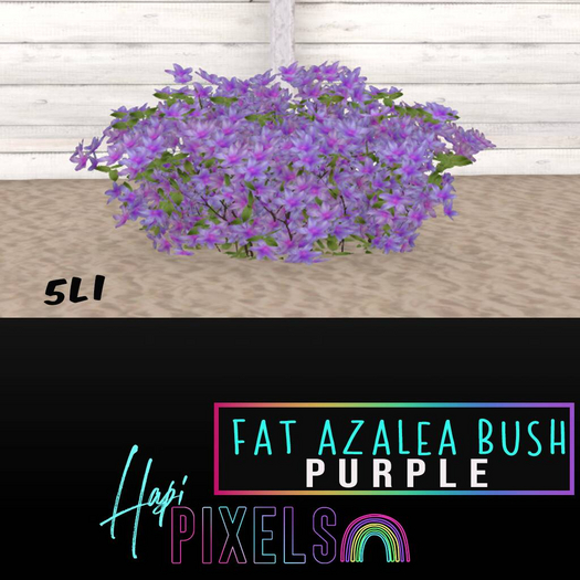 [*** Hapi Pixels ***] Fat Azalea Bush - Purple 