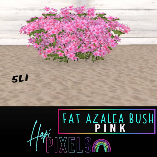 [*** Hapi Pixels ***] Fat Azalea Bush - Pink 