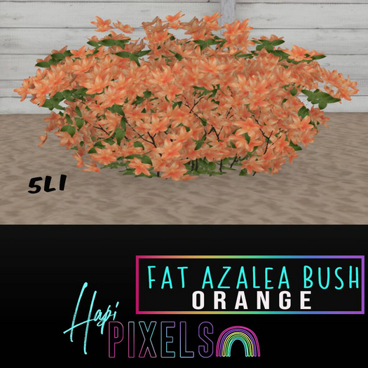 [*** Hapi Pixels ***] Fat Azalea Bush - Orange 